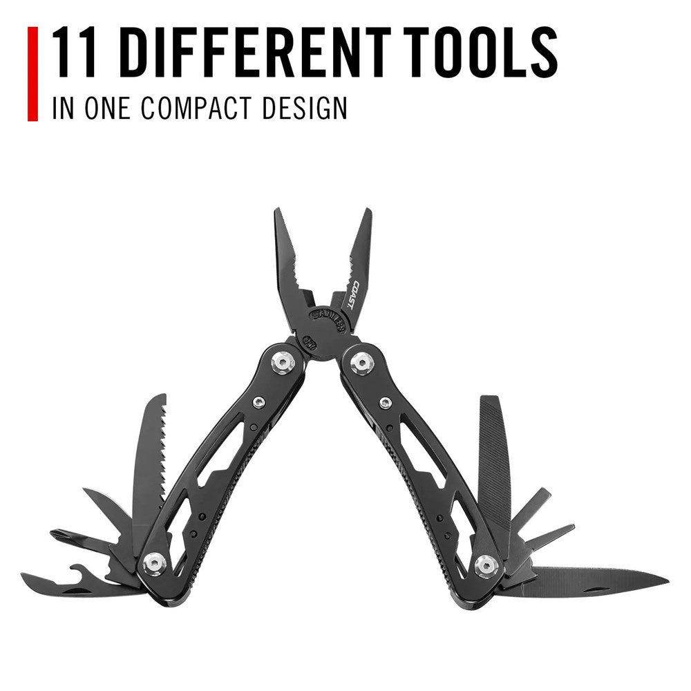 Coast CT225 Multi Tool - Multitool with multiple tools in a compact design on a white background