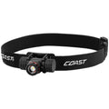 Coast XPH25R LED Torch - Black headlamp with COAST branding on a white background